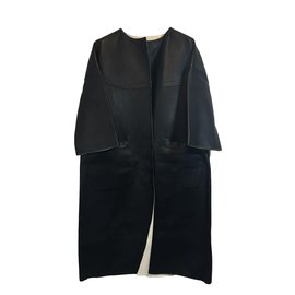 Marni-Reversible coat-Black,White