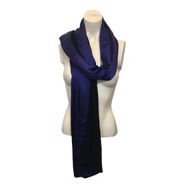 Pierre Louis Mascia Sciarpa Nero Blu navy