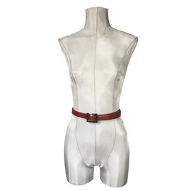 Hermès-cinturón vintage-Plata,Burdeos