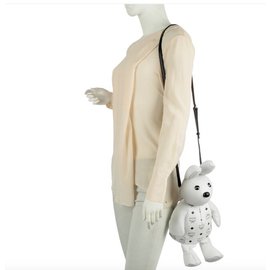 MCM-L-Rabbit Handbag-Bianco