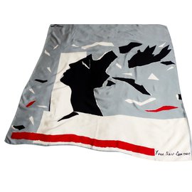 Yves Saint Laurent Sciarpe di seta Multicolore
