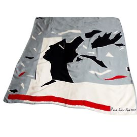Yves Saint Laurent Lenços de seda Multicor