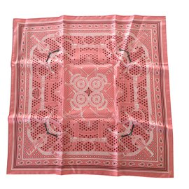 Hermès-Silk scarves-Pink
