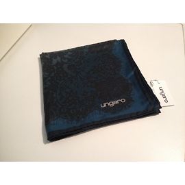 Autre Marque Sciarpa in seta Ungaro blu petrolio 90x90 cm Blu