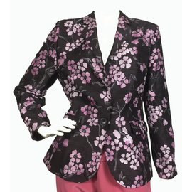 Basler Vestes Violet Marron foncé