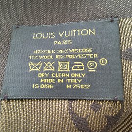 Louis Vuitton-Lenço Clássico Monograma-Marrom