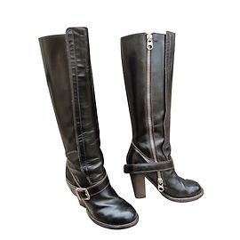 Botas Chloé de charol mate negro Negro