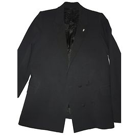 Zadig & Voltaire Schwarze Crossover Jacke aus Wolle Schwarz