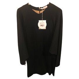 Chloé Black Wool Dress Black