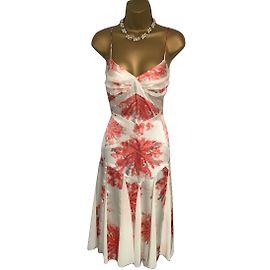 Amanda Wakeley Vestido Blanco Melocotón