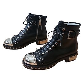 Alexander Mcqueen Ankle Boots Black