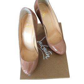 Christian Louboutin-Bianca vernis-Beige