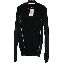 Versace Black Merino Wool Sweater Men M Black