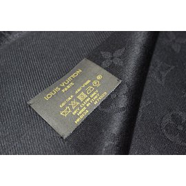 Louis Vuitton-Sciarpa classica Monogram-Nero