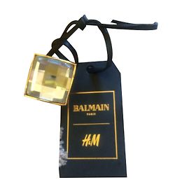 Bague miroir Balmain pour H&M dorée Doré