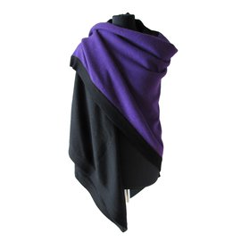 Chanel-Bufandas de seda-Negro,Púrpura