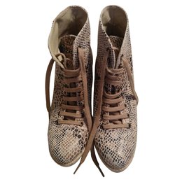 Stella Mc Cartney-boots compensées-Beige