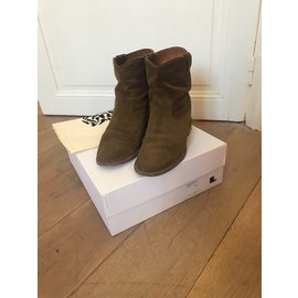 Isabel Marant-Ankle Boots Crisi-Caramelo