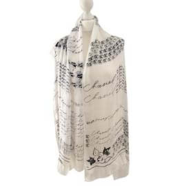 Chanel sciarpe Bianco