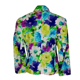 Céline-Celine Floral Linen Blazer Jacket-Multiple colors
