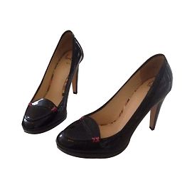 Paul Smith, Low-Fronted Schuhe High Heels, Lackleder, Größe 38 Schwarz