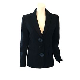 Moschino Cheap And Chic Moschino, elegant black jacket with big buttons, cuts 40/42 Black