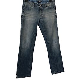 Jeans dritti blu lavati Just Cavalli L Blu