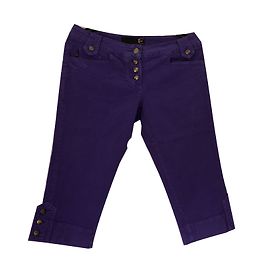 Calça jeans curta Just Cavalli roxa de algodão Tamanho 44 Roxo