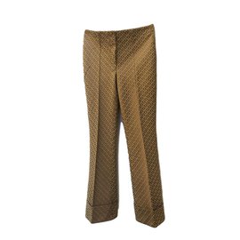 Fendi-Pants, leggings-Beige,Light brown