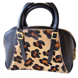 Guess Luxe small handbag leopard print leather Leopard print