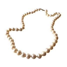 Autre Marque Collier en perles de culture blanches Blanc