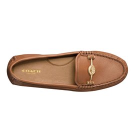 coach leather flats