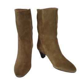 Isabel Marant Etoile-DYNA ankle boots-Light brown