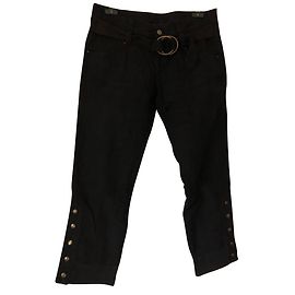 Just Cavalli Samthose in Schwarz Schwarz