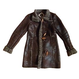 Autre Marque DreiMaster Brown Skinny Coat Dark brown