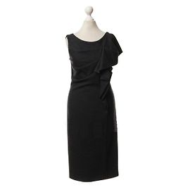 Max Mara Wollkleid Dunkelgrau Anthrazitgrau