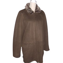 Autre Marque-conceito de casaco-Marrom