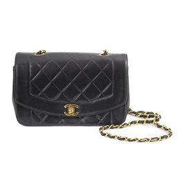 Chanel-Diana Handbag-Nero