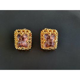 Yves Saint Laurent-Aretes-Púrpura