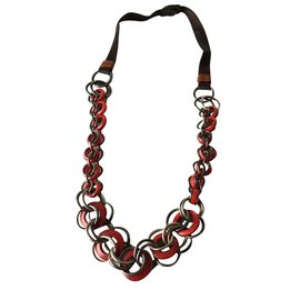 COLLIER MARNI  ACIER ROUGE Rouge