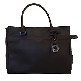 Bolsa Longchamp de couro marrom escuro Castanho escuro