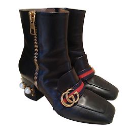 Gucci Stiefel Schwarz