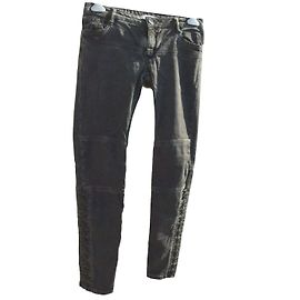 Jeans Slim Maje Grigio in Cotone Grigio