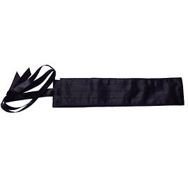 Yves Saint Laurent Black Cloth Belt Black