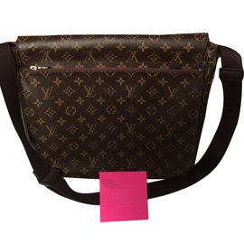 Louis Vuitton-Messaggero Beaubourg Monogram-Marrone