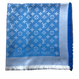 Louis Vuitton Sciarpa classica Monogram Blu