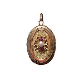 Vintage Collares pendientes Dorado