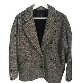 Des Petits Hauts Coats, Outerwear Black White