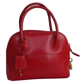 Autre Marque Rote Handtasche aus Leder Rot