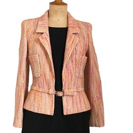Chanel Jackets Beige